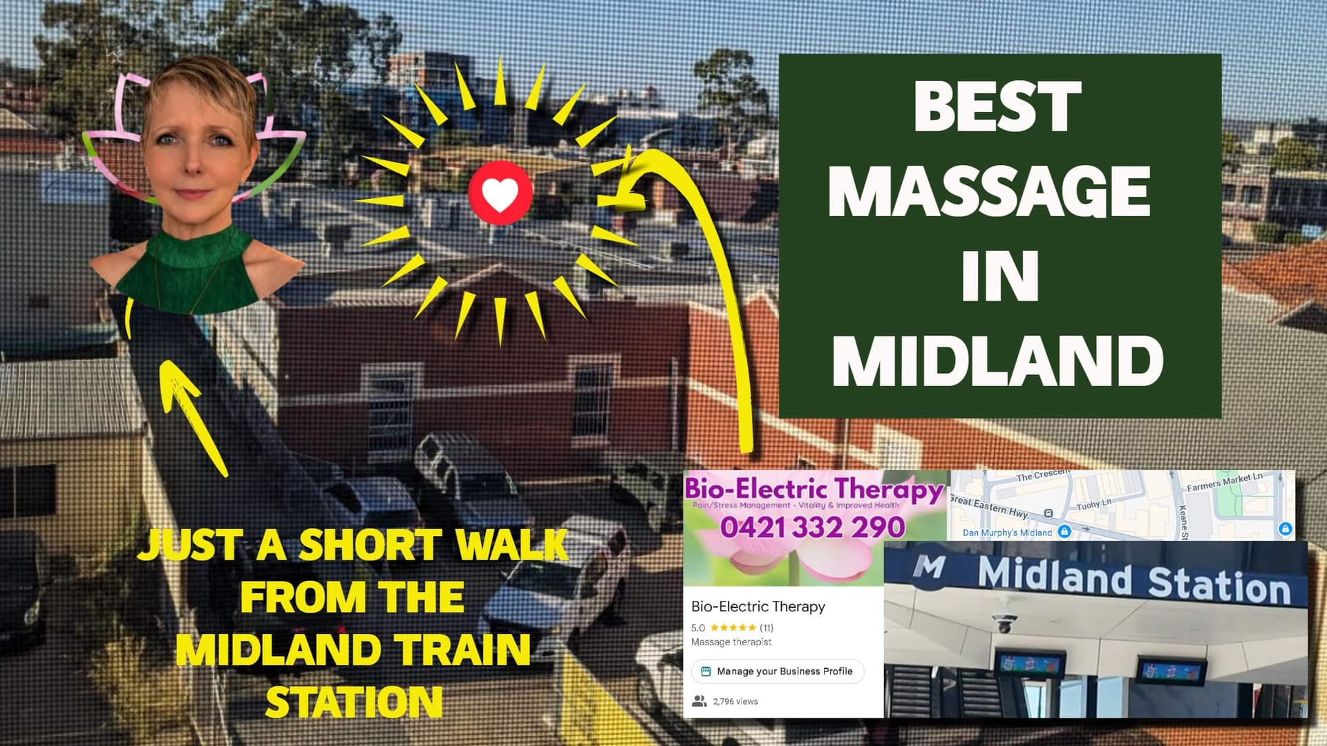 Best Massage in Midland - just a short walk from Midland Train Station
